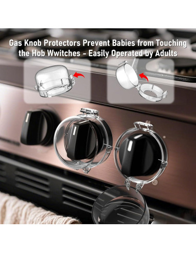 Cubiertas de Seguridad para Perillas de Estufa Niños 5 PCS