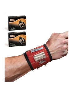 Paquete de 2 Pulseras Magnéticas Cioew Ayag para Herramientas