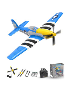 Avión RC Volantex P51D Mustang 4 Canales 0.64kg Azul