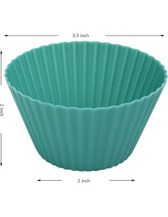 Tazas de Silicona Jumbo Pharamat 24 Pcs 9 cm Reutilizables 2