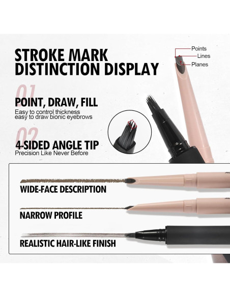 Bolígrafo de Cejas Anglicolor Microblading 01 Rubio Caramelo