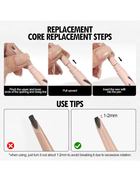 Bolígrafo de Cejas Anglicolor Microblading 01 Rubio Caramelo