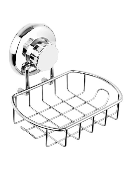 Soporte de Jabón HASKO con Ventosa Acero Inoxidable 11x12.7cm