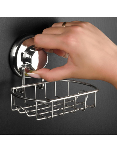 Soporte de Jabón HASKO con Ventosa Acero Inoxidable 11x12.7cm