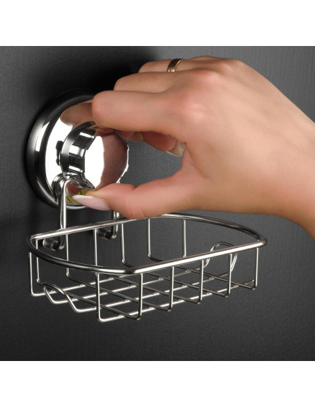 Soporte de Jabón HASKO con Ventosa Acero Inoxidable 11x12.7cm