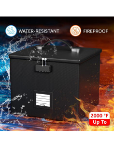 Caja Organizador de Archivos a Prueba de Fuego ROSONG 39.37x30.99cm 2