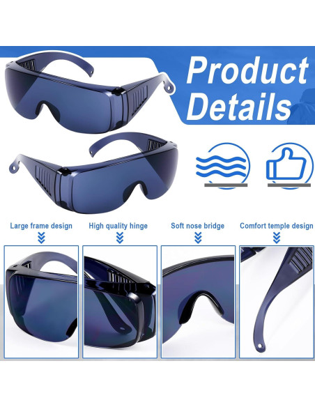 Gafas de Seguridad Kanayu 50 Pares Anti Niebla y Rayones