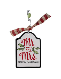 Adorno Navideño Cerámica Glory Haus Sr. y Sra. 1er Navidad