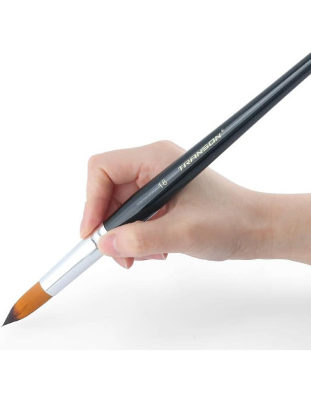 Set de Pinceles Redondos Transon 11 Piezas Nylon Artístico