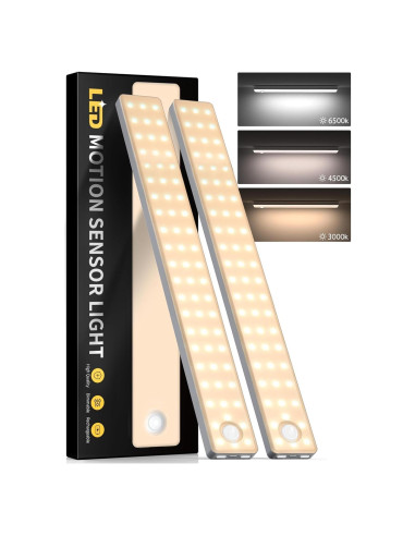 Iluminación Bajo Gabinete Auxoda 2 Paquete 20cm LED USB