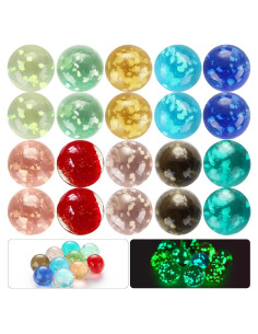 Canicas Brillantes Skylety 20 Piezas 16 mm Luminosa DIY