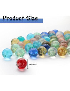 Canicas Brillantes Skylety 20 Piezas 16 mm Luminosa DIY 2