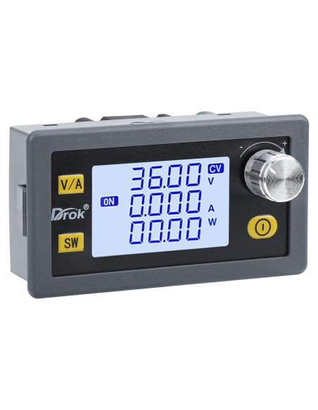 Convertidor Buck Boost DROK 80W DC 6-36V a 0.6-36V LCD