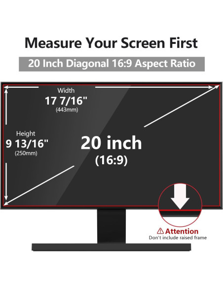 Protector de Pantalla de Privacidad 20" RedANGEL 16:9