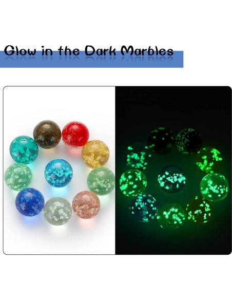 Canicas Brillantes Skylety 20 Piezas 16 mm Luminosa DIY