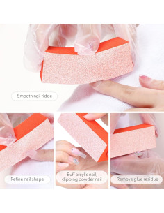 Bloques de Pulido de Uñas GazePlus 10pcs Grano 60/60/60 2