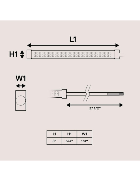 Tira de Luz LED Secuencial 8" ONLINE LED STORE Rojo/Ámbar