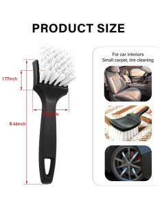 Cepillo de Limpieza de Alfombra KVAEY - Cerdas Duras, Blanco 2