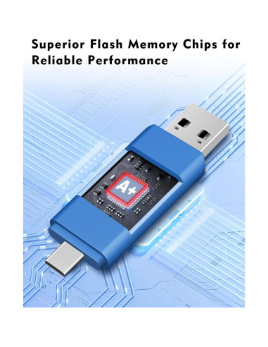 AreTop 64GB Unidad USB C Doble 10 Pack Memoria Flash