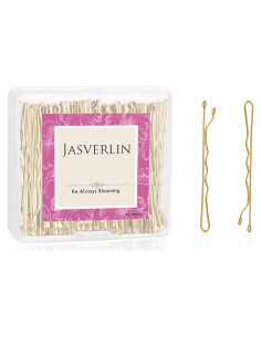 Pinzas para el cabello rubias JASVERLIN 6 cm 100 piezas premium