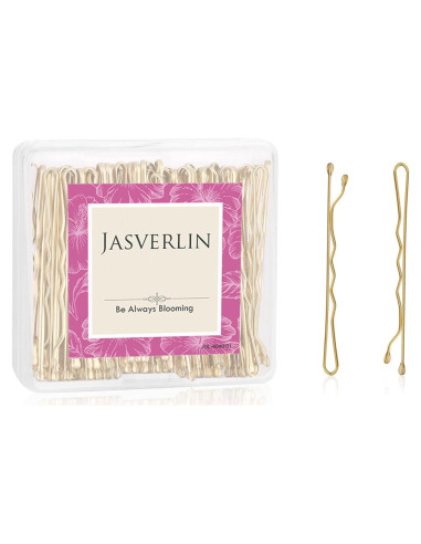 Pinzas para el cabello rubias JASVERLIN 6 cm 100 piezas premium
