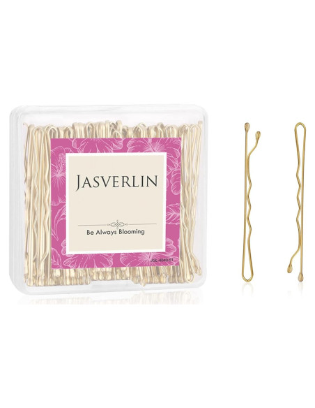 Pinzas para el cabello rubias JASVERLIN 6 cm 100 piezas premium