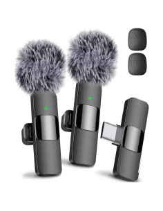Mini Mic Pro Micrófono Inalámbrico Lavalier para iPhone y Android