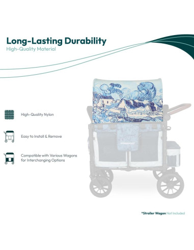 Cubre Lluvia WONDERFOLD W2 Elite/Luxe Capota Panorámica Van Gogh