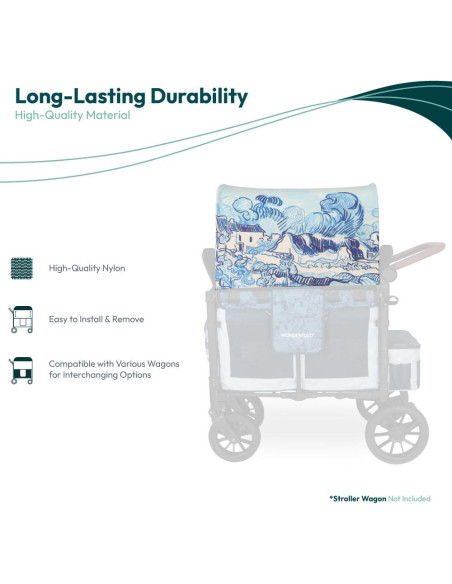 Cubre Lluvia WONDERFOLD W2 Elite/Luxe Capota Panorámica Van Gogh