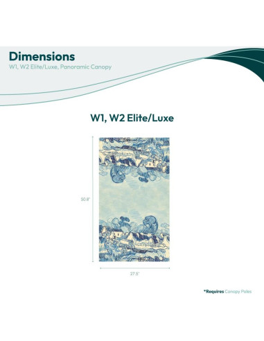 Cubre Lluvia WONDERFOLD W2 Elite/Luxe Capota Panorámica Van Gogh