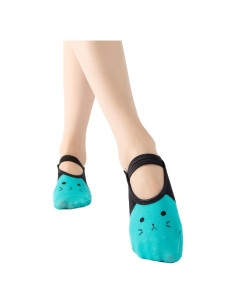 Calcetines Cortos Antideslizantes Verdancy para Yoga y Pilates - Verde