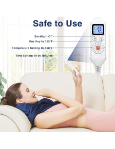 Almohadilla Calentadora AOKESTE para Cuello 76x20cm 30-70C 2