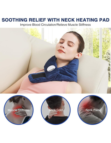Almohadilla Calentadora AOKESTE para Cuello 76x20cm 30-70C