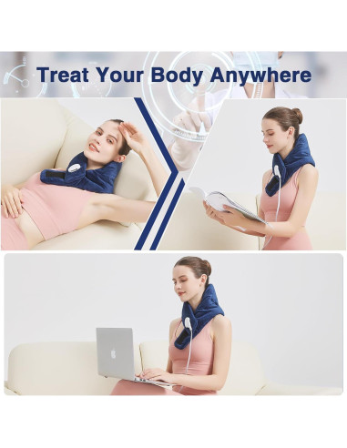 Almohadilla Calentadora AOKESTE para Cuello 76x20cm 30-70C