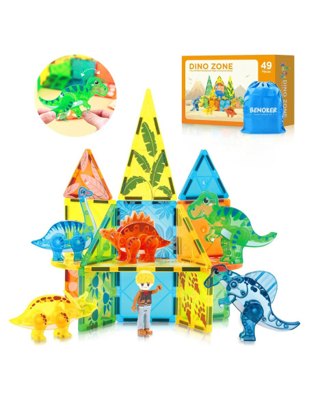 Azulejos Magnéticos de Dinosaurio BENOKER 32.77x19.99cm 3D STEM