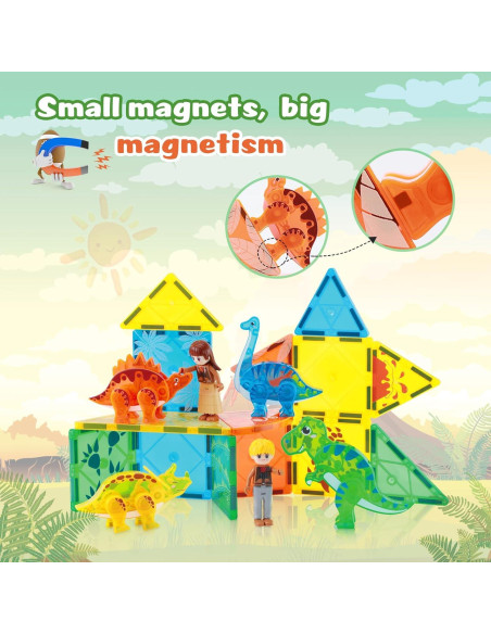 Azulejos Magnéticos de Dinosaurio BENOKER 32.77x19.99cm 3D STEM