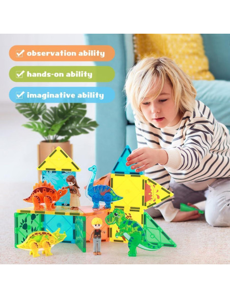 Azulejos Magnéticos de Dinosaurio BENOKER 32.77x19.99cm 3D STEM