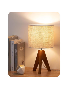 Lámpara de Mesa Tripode EDISHINE Beige 36.1 cm E26