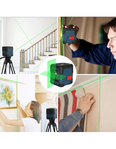 Nivel Láser RockSeed Verde Autonivelación 360 con Bolsa