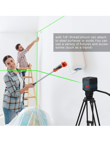 Nivel Láser RockSeed Verde Autonivelación 360 con Bolsa