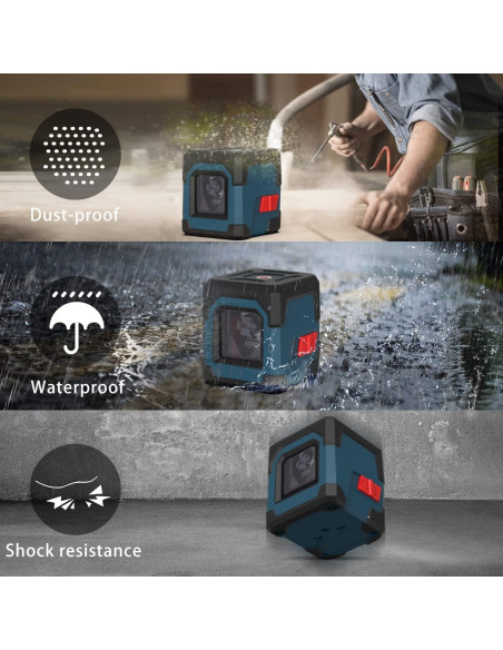 Nivel Láser RockSeed Verde Autonivelación 360 con Bolsa