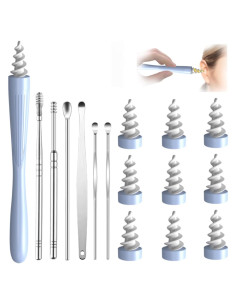Kit de Eliminación de Cerumen KUTDEP con 9 Herramientas Reutilizables
