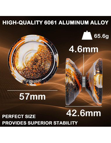 Yoyo WATIEOBOO M18 Profesional de Metal con Accesorios