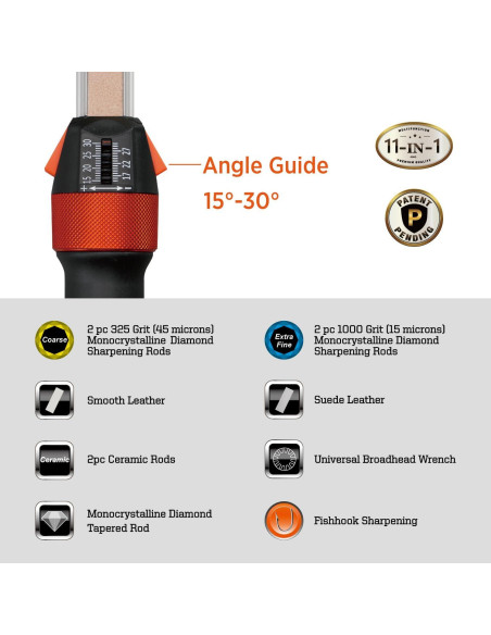 Afilador 11-en-1 SHARPAL 210N con Diamante y Cerámica