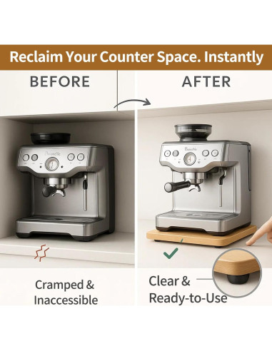 Bandeja Deslizante de Bambú para Electrodomésticos 40.5x32.8 cm