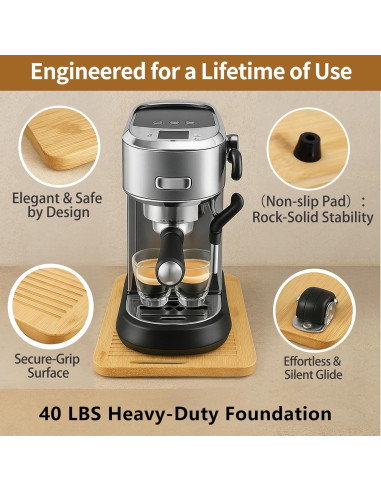 Bandeja Deslizante de Bambú para Electrodomésticos 40.5x32.8 cm