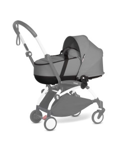 Cuna Babyzen YOYO 0+ Gris - Colchón Doble y Capota UV