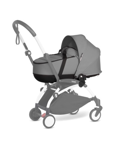 Cuna Babyzen YOYO 0+ Gris - Colchón Doble y Capota UV