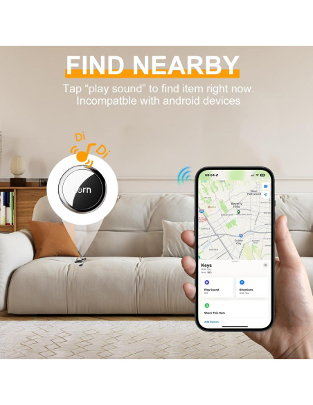 Etiquetas Rastreador Bluetooth Air para Apple Buscar Mi - 2Pack