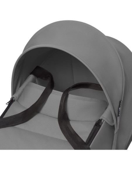 Cuna Babyzen YOYO 0+ Gris - Colchón Doble y Capota UV